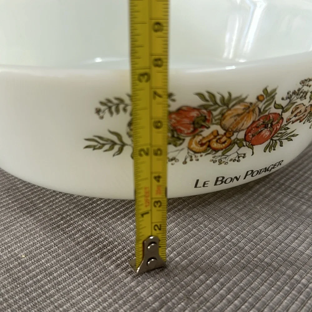 Vintage Fire King By Anchor Hocking 2 Qt Le Bon Potager 9.5